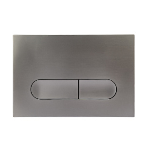 Клавиша смыва AVS оружейная сталь овальные кнопки