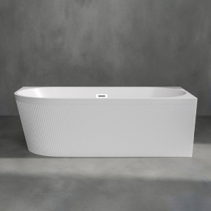 Акриловая ванна AVS Селена 170x80 R белая рифленая, с донным клапаном