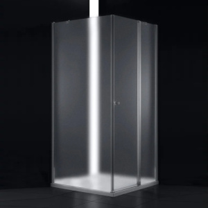 Душевой уголок Cezares Elena ELENA-W-A-12-100-P-Cr-R 100х100 профиль хром, рифленое стекло